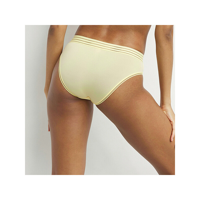 OH MY DIM'S BIKINI - Fashionable panties with a raised waist - yellow