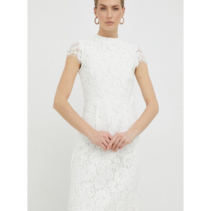 Šaty Ivy Oak bílá barva, mini