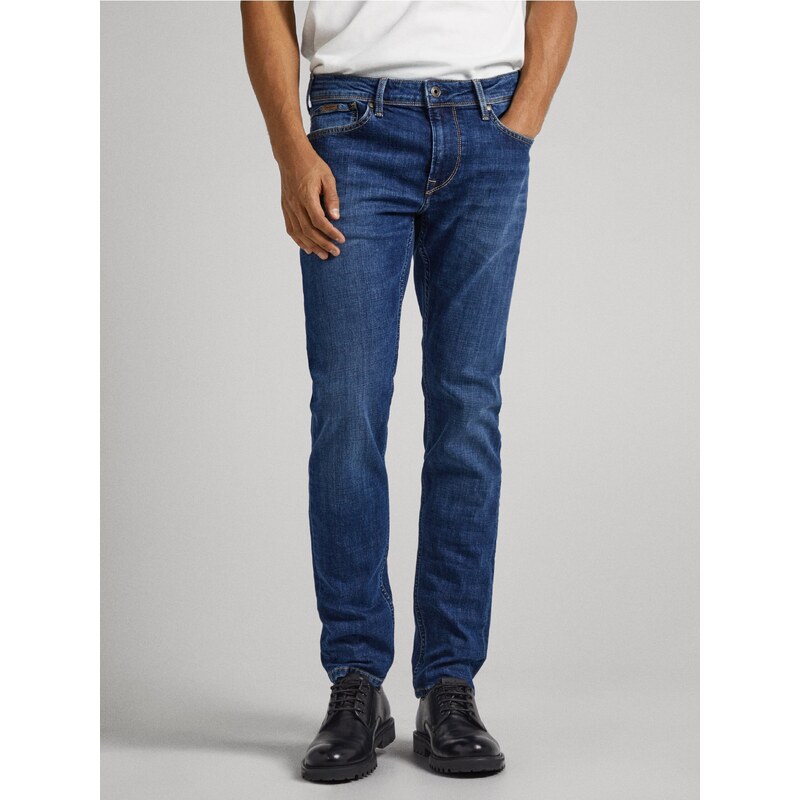 Modré pánské skinny fit džíny Pepe Jeans Finsbury - Pánské