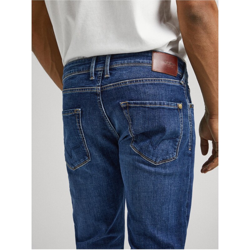 Modré pánské skinny fit džíny Pepe Jeans Finsbury - Pánské