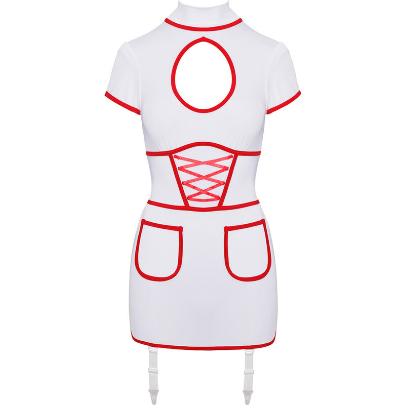 Sexy Maid Outfit 3-Delig – Suspender Body, Schort & Choker | Clubwear Company