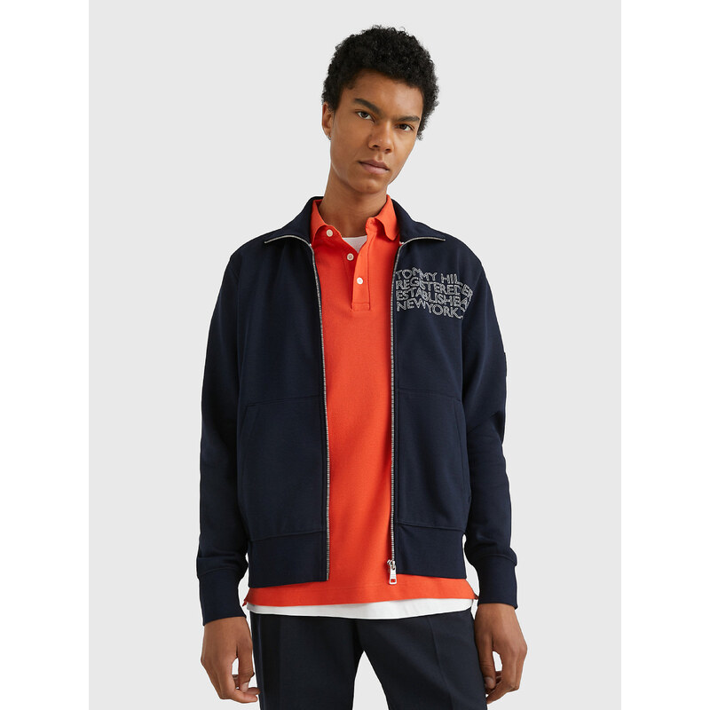 Tommy Hilfiger pánská tmavě modrá mikina Badged graphic