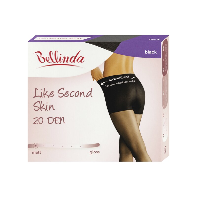 Bellinda LIKE SECOND SKIN 20 DAY - Tights for a second skin feel - black
