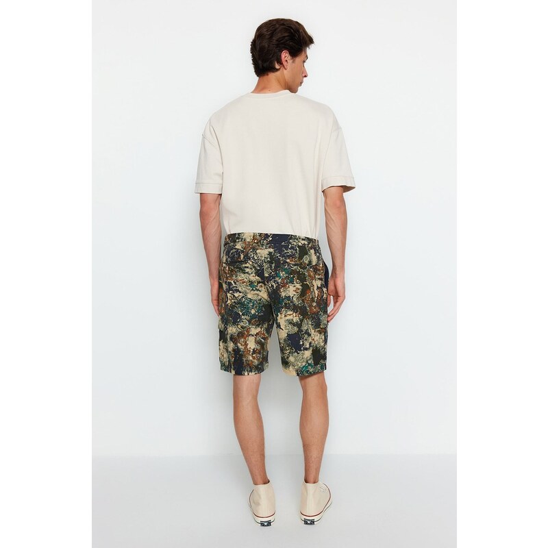 Trendyol Men's Multicolored Cargo Gabardine Shorts