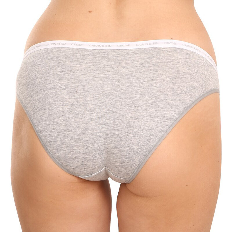Calvin Klein 2PACK dámské kalhotky CK ONE šedé (QD3789E-8HT)