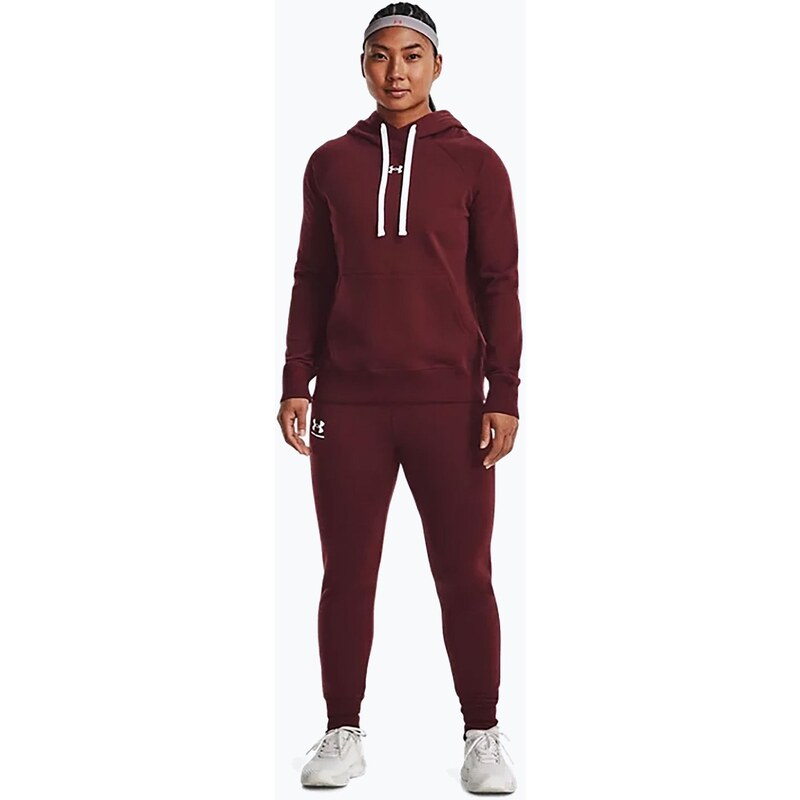 Dámská mikina Under Armour Rival Fleece Hb Hoodie maroon 1356317