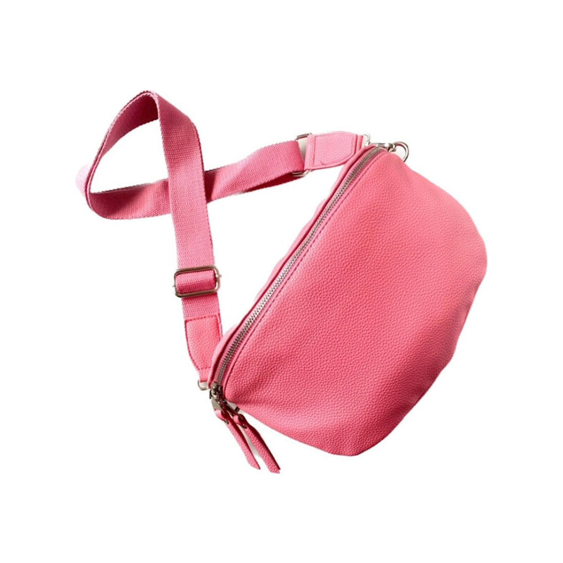 Piazza Italia Dámská crossbody ledvinka velká - světle růžová