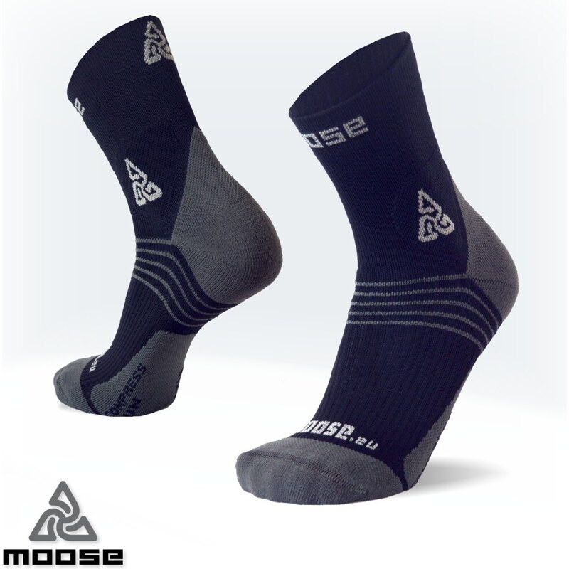 COMPRESS RUN NEW běžecké kompresní ponožky Moose