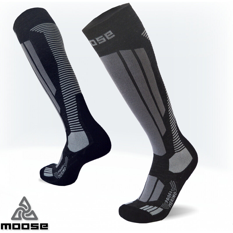 PROFI MERINO NEW zateplené lyžařské podkolenky Moose 83099980