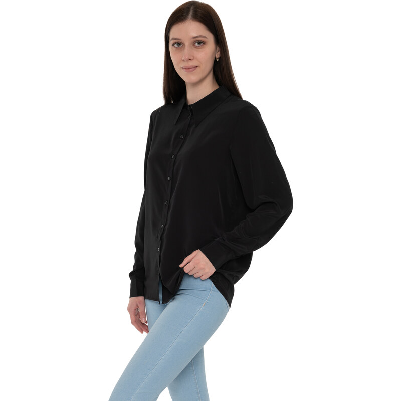 Vero Moda Dámská košile VMVIVI Regular Fit 10283143 Black S