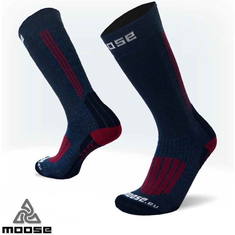 TREK turistické merino ponožky Moose