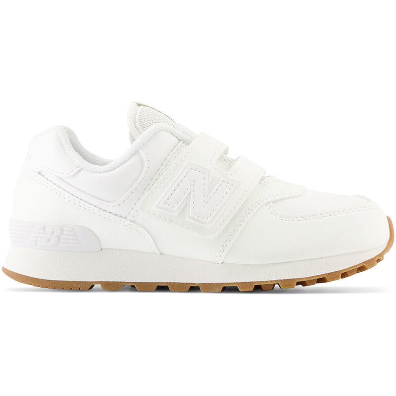 Dětské boty New Balance PV574NWW – bílé