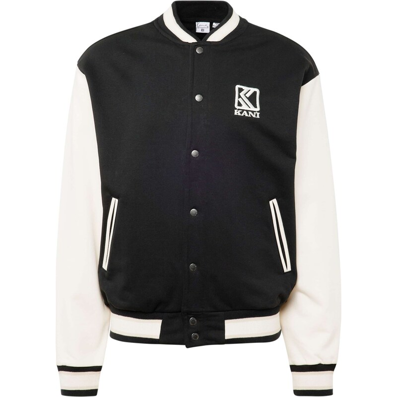Karl Kani Přechodná bunda tmavě šedá / černá / offwhite