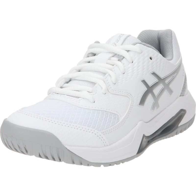 ASICS Sportovní boty Dedicate 8 stříbrně šedá / bílá