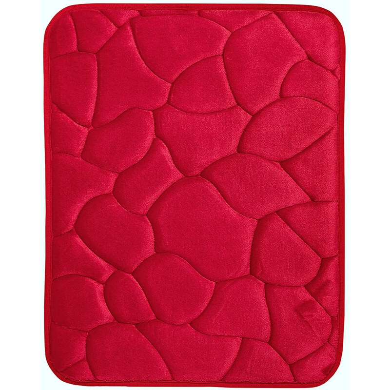 BO-MA koberce Protiskluzová koupelnová předložka 3D 0133 Red - 40x50 cm