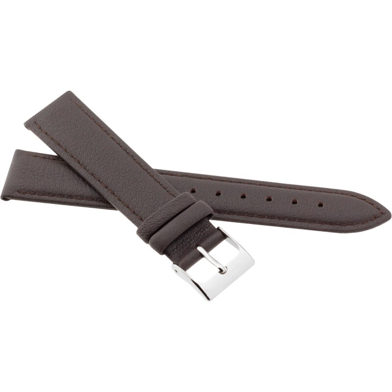 JVD Kožený unisex hnědý řemínek na hodinky R41402/24