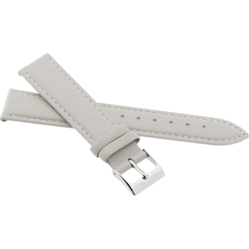 JVD Kožený unisex bílý řemínek na hodinky R41414/12