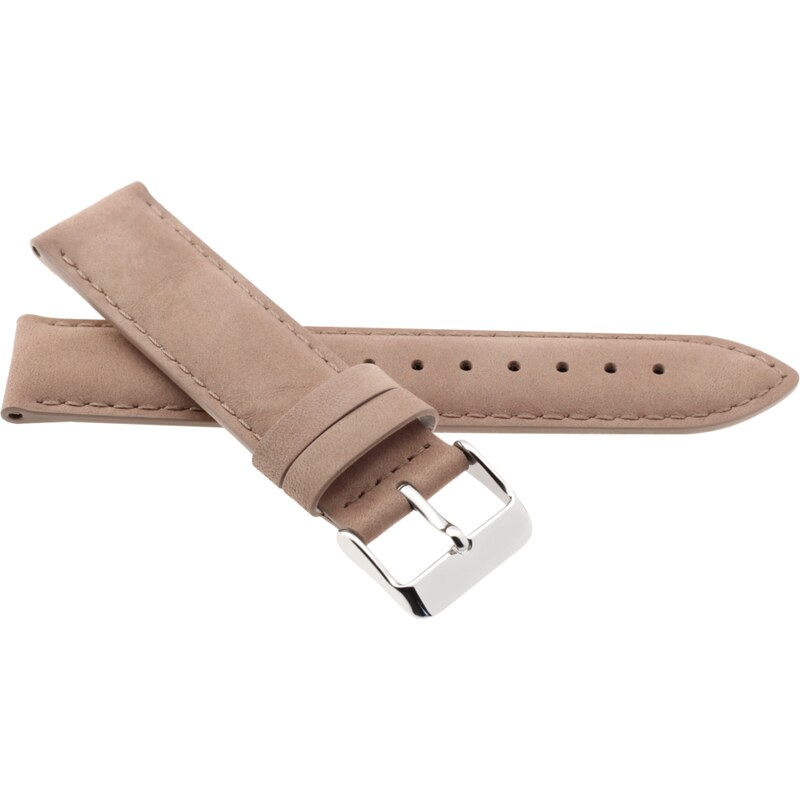JVD Kožený unisex béžový řemínek na hodinky R41921/18
