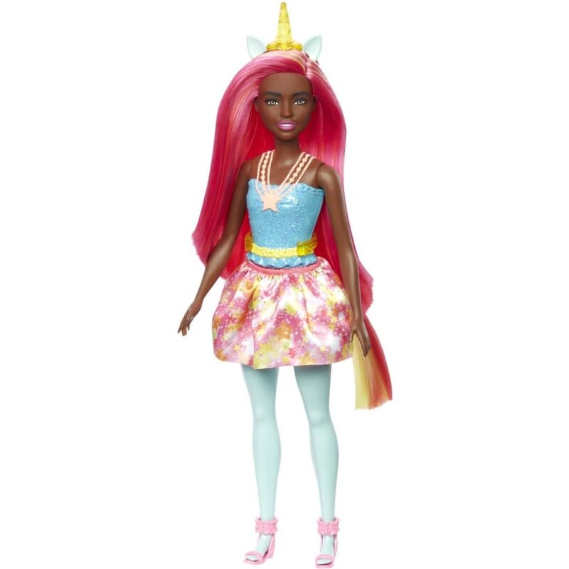 Mattel Barbie Dreamtopia panenka jednorožec růžovožluté vlasy