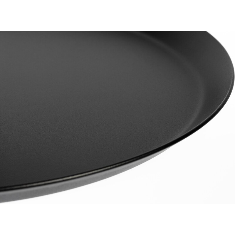 White Label Černý kovový odkládací stolek WLL HANDLE 36,6 cm