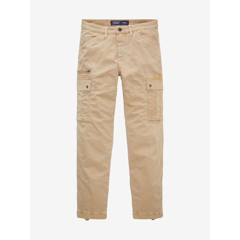 Béžové pánská kalhoty s kapsami Tom Tailor - Pánské