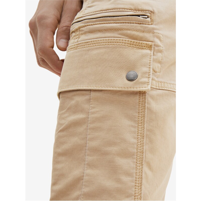 Béžové pánská kalhoty s kapsami Tom Tailor - Pánské
