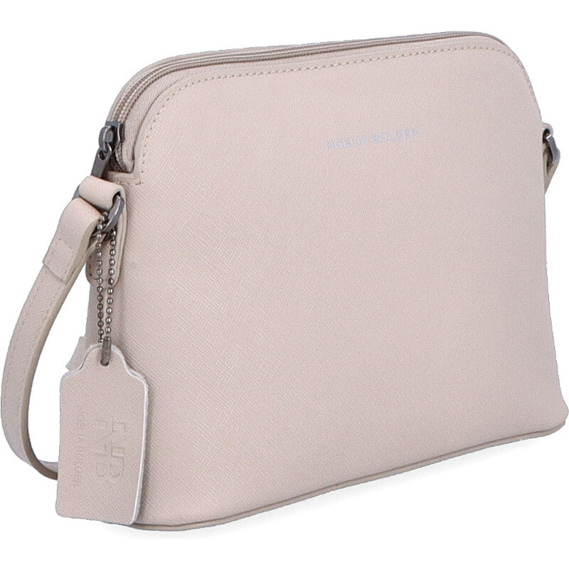 Kožená kabelka crossbody Noelia Bolger šedá NB 0070 SS