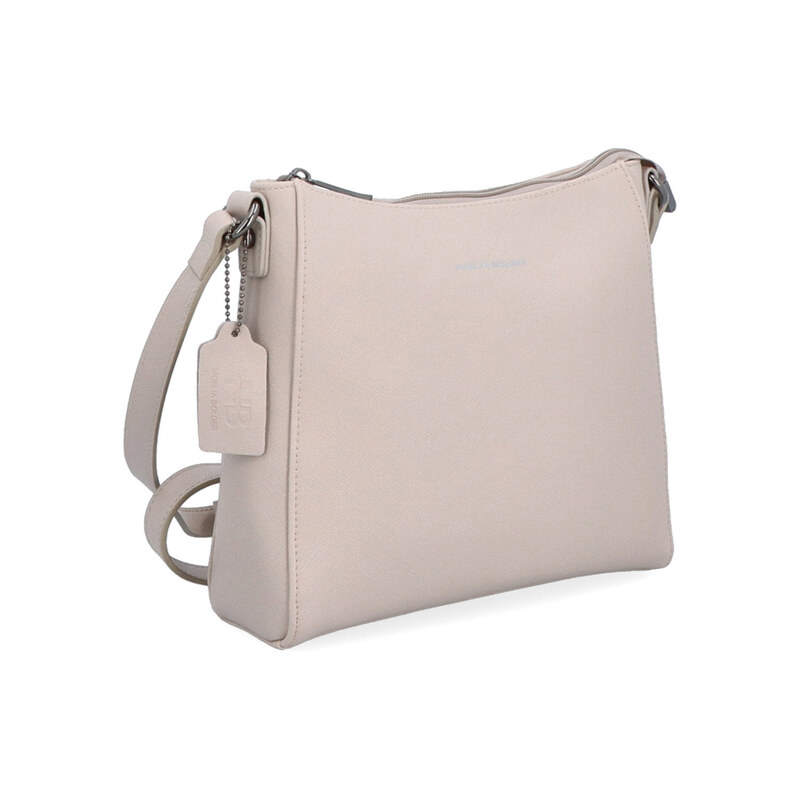 Kožená kabelka crossbody Noelia Bolger šedá NB 0074 SS 115493370