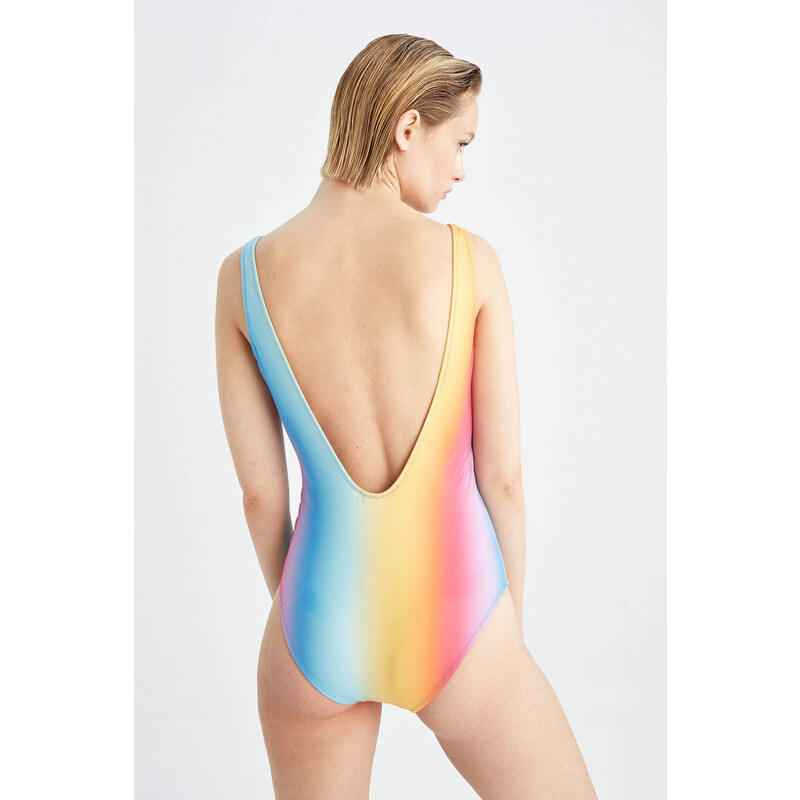 DEFACTO Regular Fit Printed Swimsuit