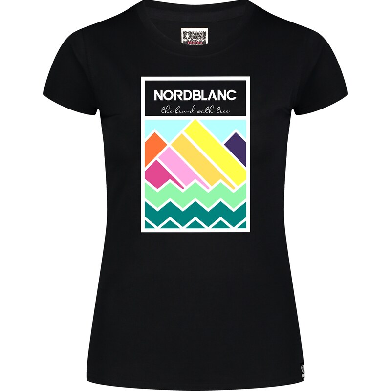 Nordblanc Černé dámské bavlněné tričko SUNBOW