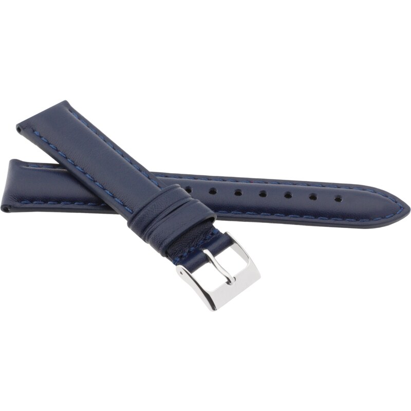 JVD Kožený unisex modrý řemínek na hodinky R41309/12