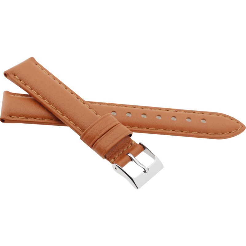 JVD Kožený unisex hnědý řemínek na hodinky R41310/12