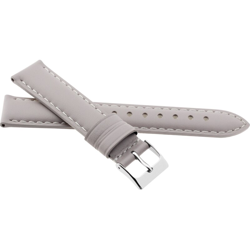 JVD Kožený unisex šedý řemínek na hodinky R41314/12