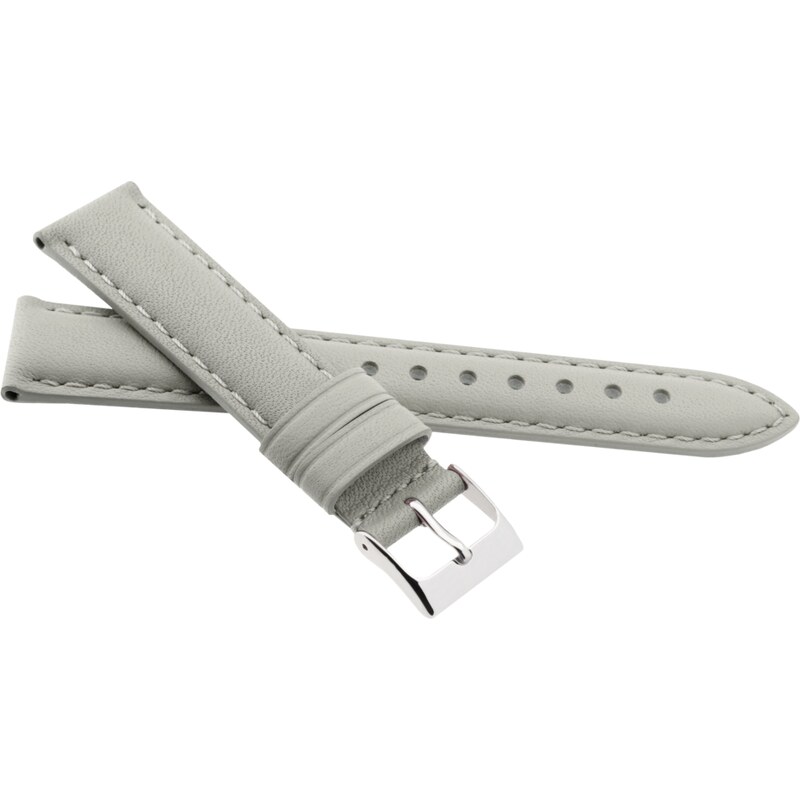 JVD Kožený unisex krémový řemínek na hodinky R41315/12