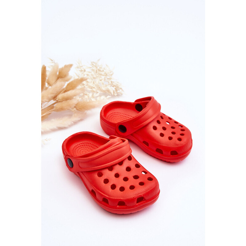 Kesi Dětská pěna Crocs Slides Červené Percy