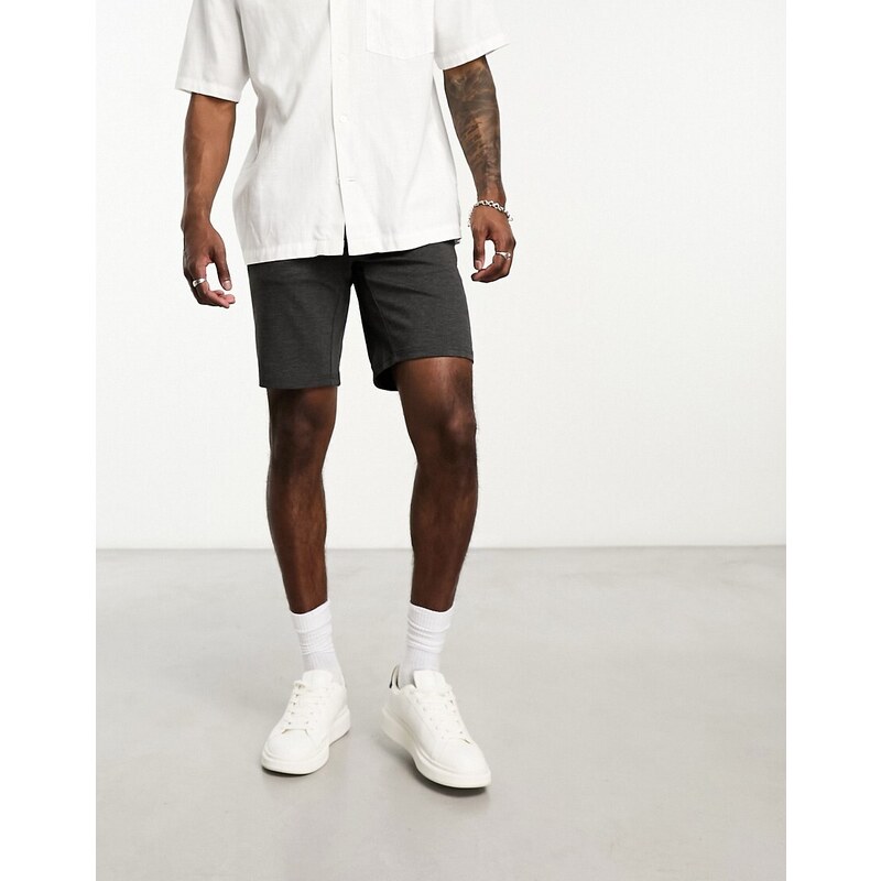 ONLY & SONS smart jersey short in grey