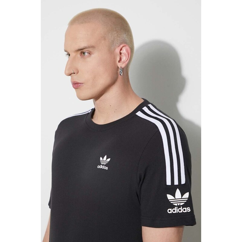 Bavlněné tričko adidas Originals černá barva, s aplikací, IA6344-BLACK