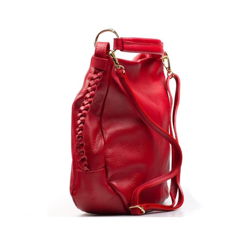 Blaire Kožená kabelka Flossie červená