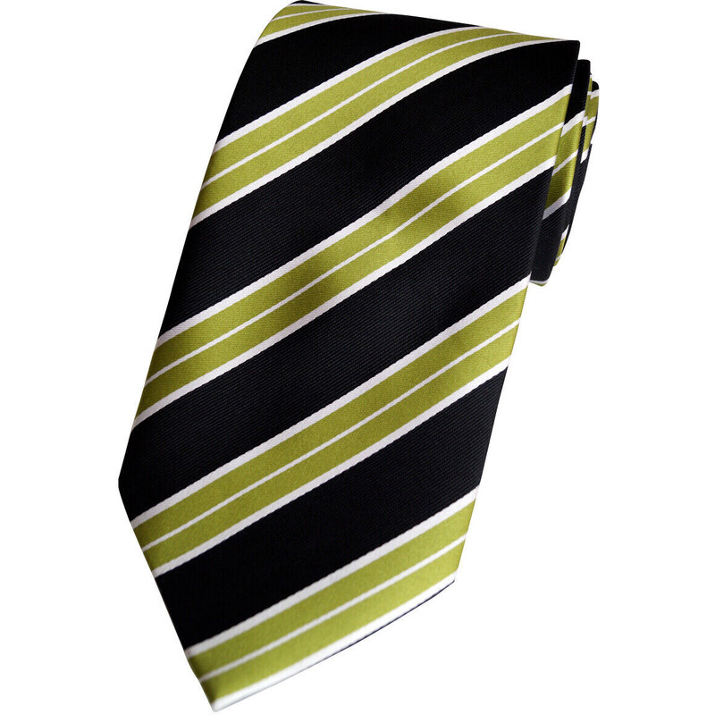 Beytnur hedvábná kravata zelená - černá 151-2