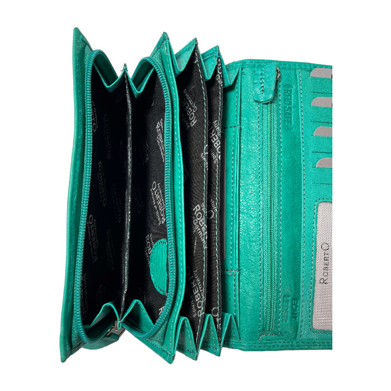 Dámská kožená peněženka Roberto modrá 2497