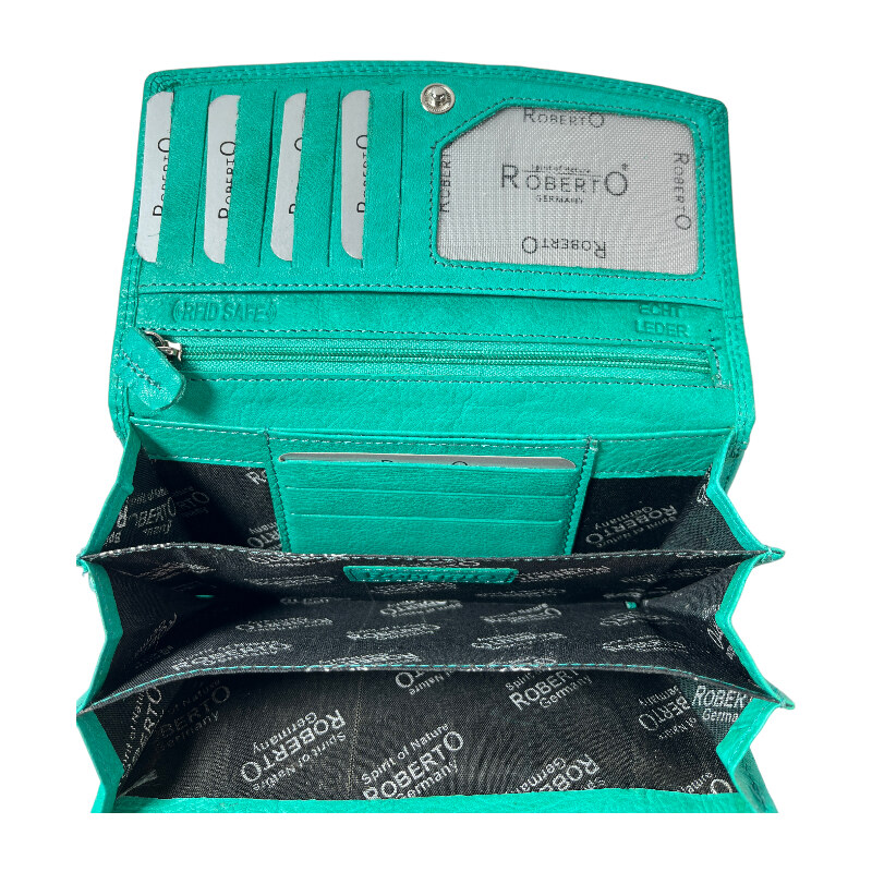 Dámská kožená peněženka Roberto modrá 2497