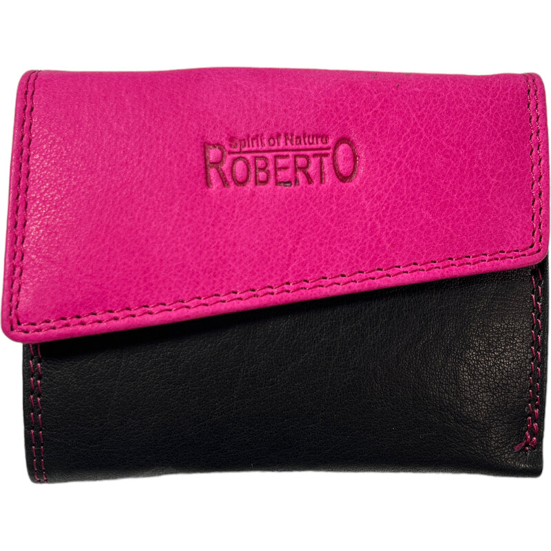 Dámská kožená peněženka Roberto růžová 2498
