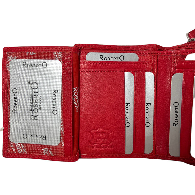 Dámská kožená peněženka Roberto červená 2499