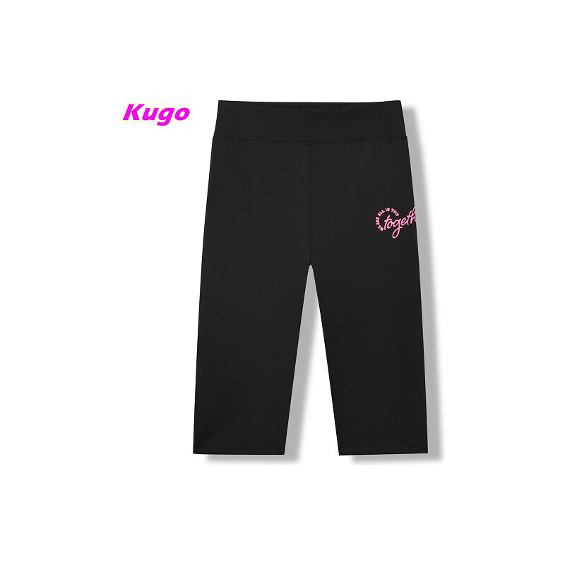Dámské funkční 3/4 legíny černé Kugo JK8620 83154058