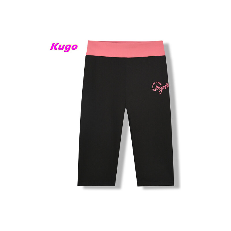 Dámské funkční 3/4 legíny černé Kugo JK8620 83154059
