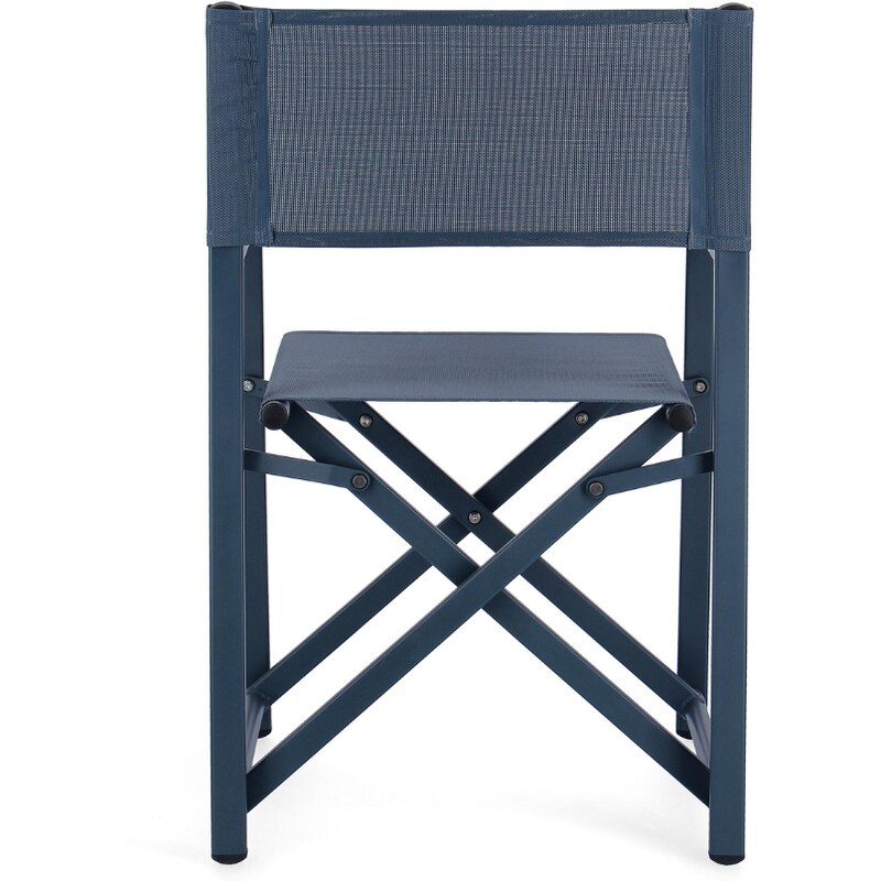 Modrá čalouněná skládací zahradní židle Bizzotto Taylor