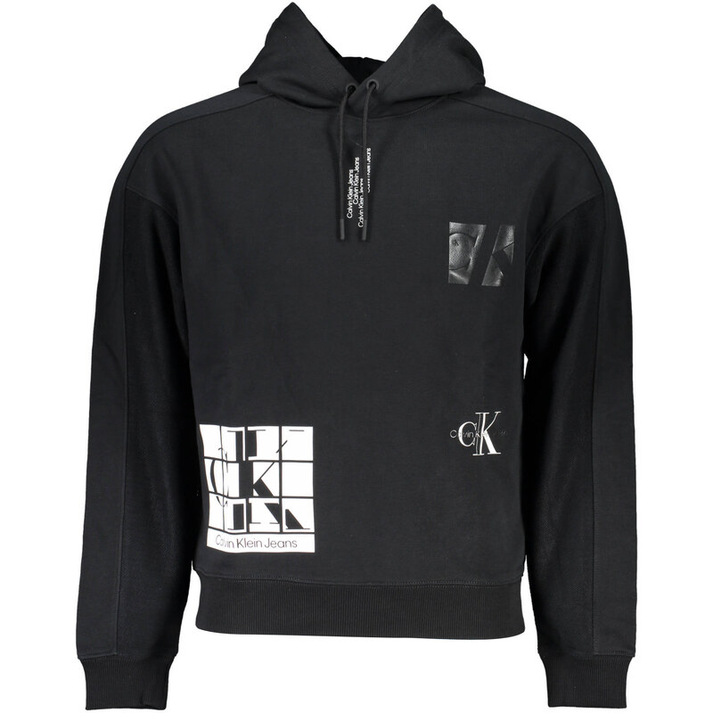 Černá mMikina s kapucí Calvin Klein
