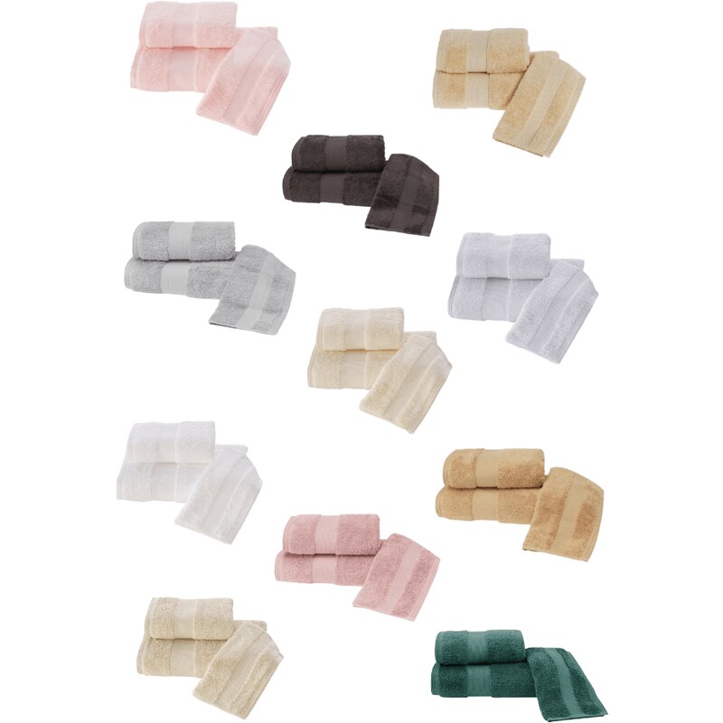 SOFT COTTON Soft Coton Luxusní osušky DELUXE 75x150cm, Růžová, 650 gr / m², Modal - 17% modal / 83% výběrová bavlna
