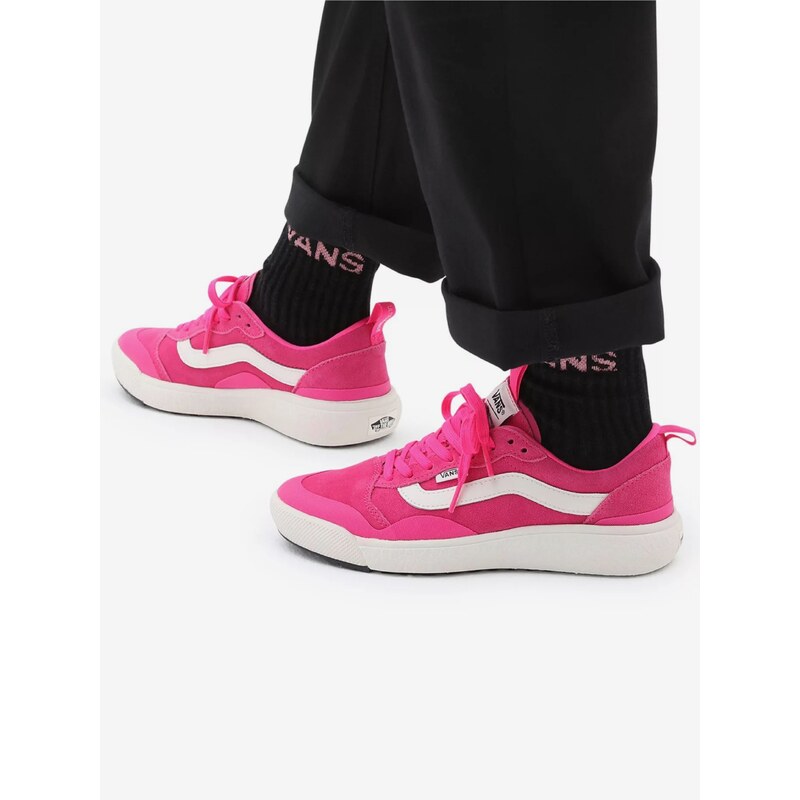 Růžové dámské kožené tenisky VANS UA UltraRange EXO SE - Dámské