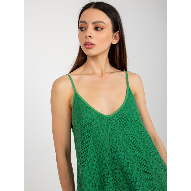 Fashionhunters OCH BELLA dámský zelený volný top
